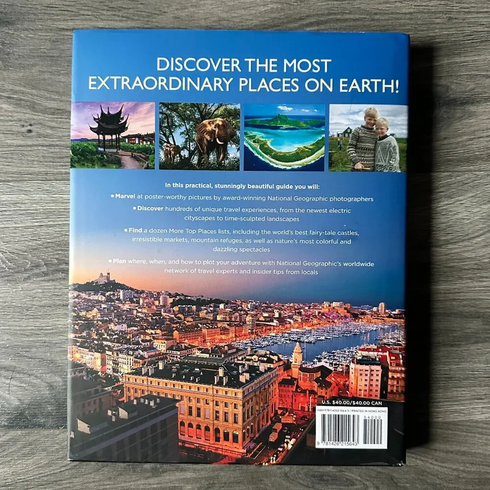 NatGeo Destinations of a Lifetime - Coffee Table Accent Book - New